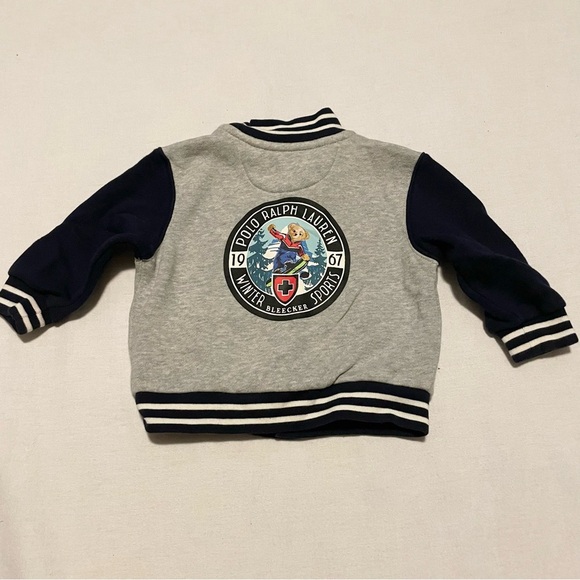Polo Ralph Lauren Polo Bear Baby Varsity Jacket Size 6 Months - Picture 11 of 16